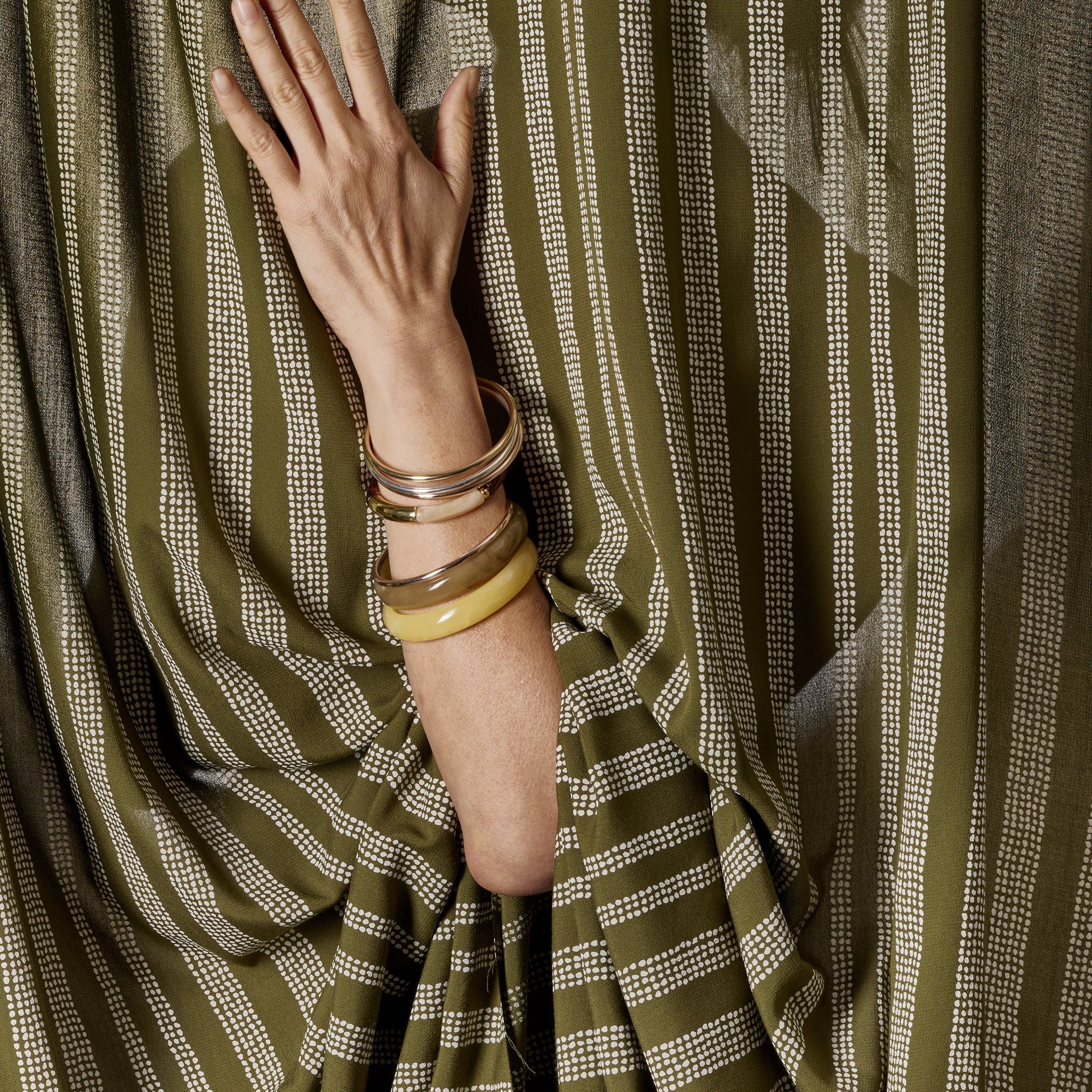 Atelier Brunette - Printed Viscose - GaÏa - Ivy Green