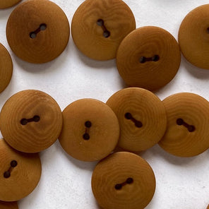 Matt Corozo Button - 15mm - Ochre