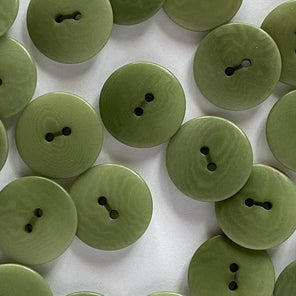 Matt Corozo Button - 15mm - Sage Green