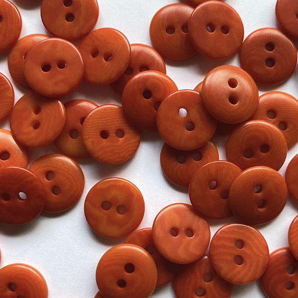 Corozo Button - Orange
