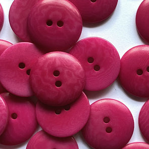 Corozo Button - Bright Pink