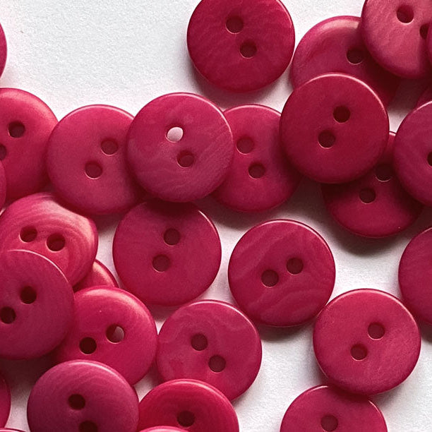 Corozo Button - Bright Pink