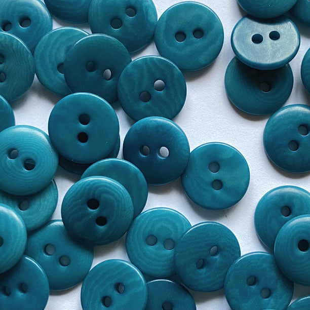 Corozo Button - Deep Turquiose