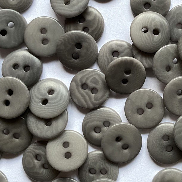 Corozo Button - Grey