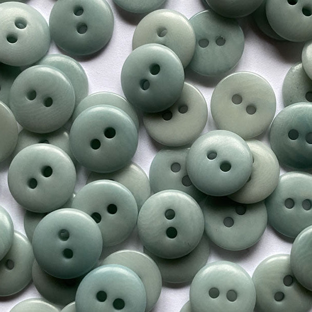 Corozo Button - Pale Aqua