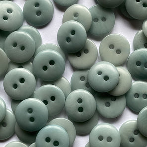 Corozo Button - Pale Aqua