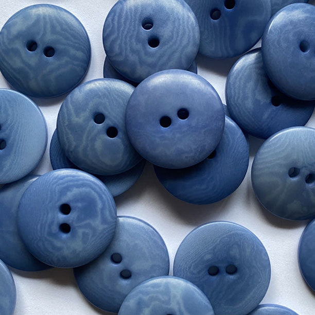 Corozo Button - Mid Blue
