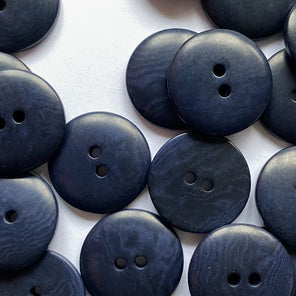Corozo Button - Dark Navy Blue