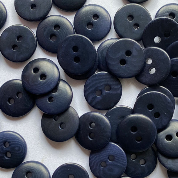 Corozo Button - Dark Navy Blue