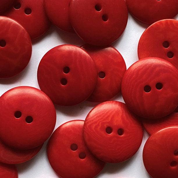 Corozo Button - Red