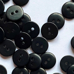 Corozo Button - Black