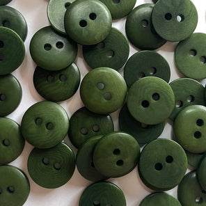Corozo Button - Dark Green