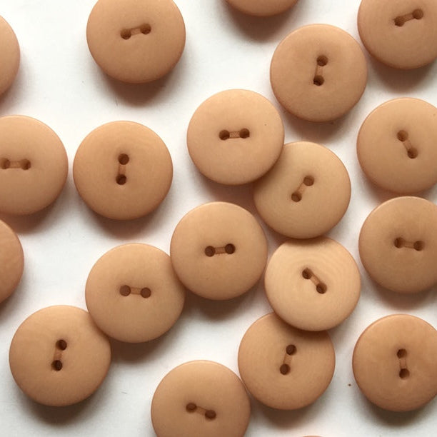Matt Corozo Button - 15mm - Sand