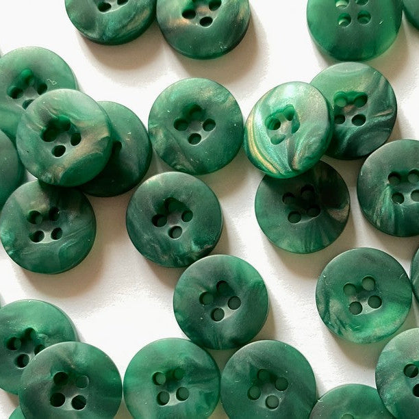 Bio Resin Buttons - Green