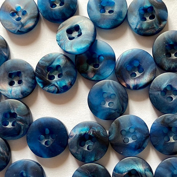 Bio Resin Buttons - Blue