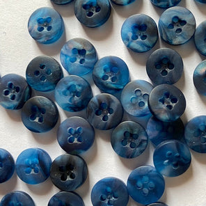 Bio Resin Buttons - Blue