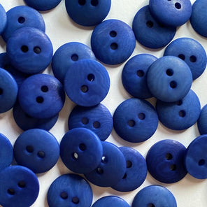 Corozo Button - Bright Blue