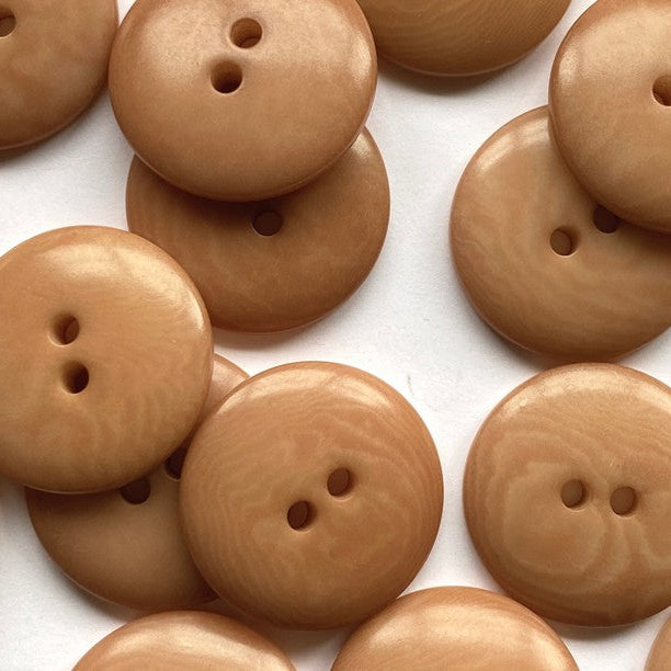 Corozo Button - Brownish Apricot