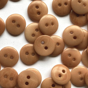 Corozo Button - Brownish Apricot