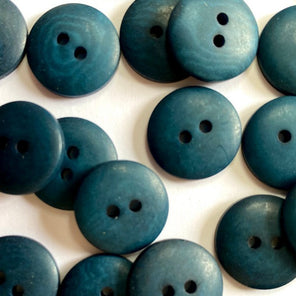 Corozo Button - Dark Teal