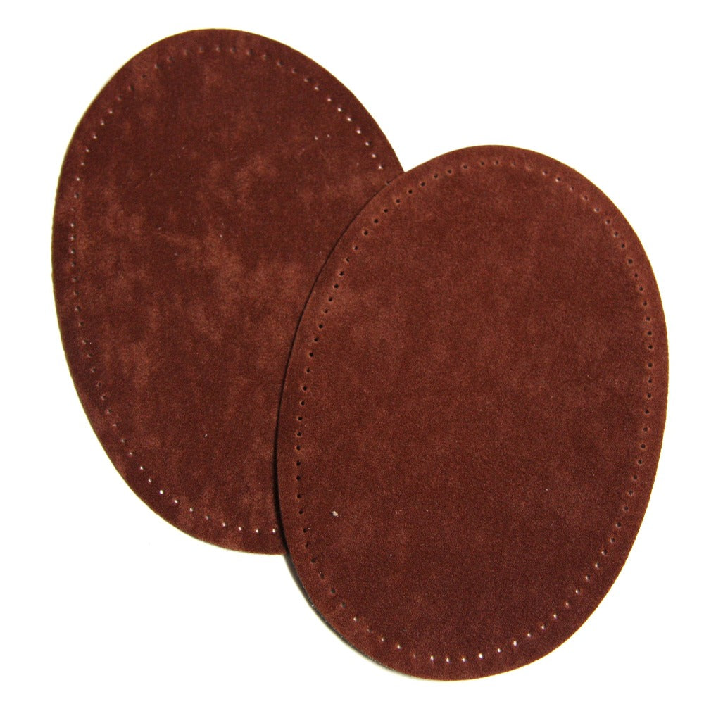Maison Sajou Iron-on Suedette Elbow Patches - Toffee