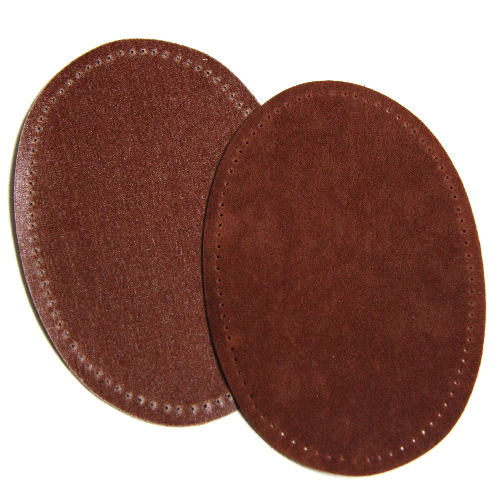 Maison Sajou Iron-on Suedette Elbow Patches - Toffee