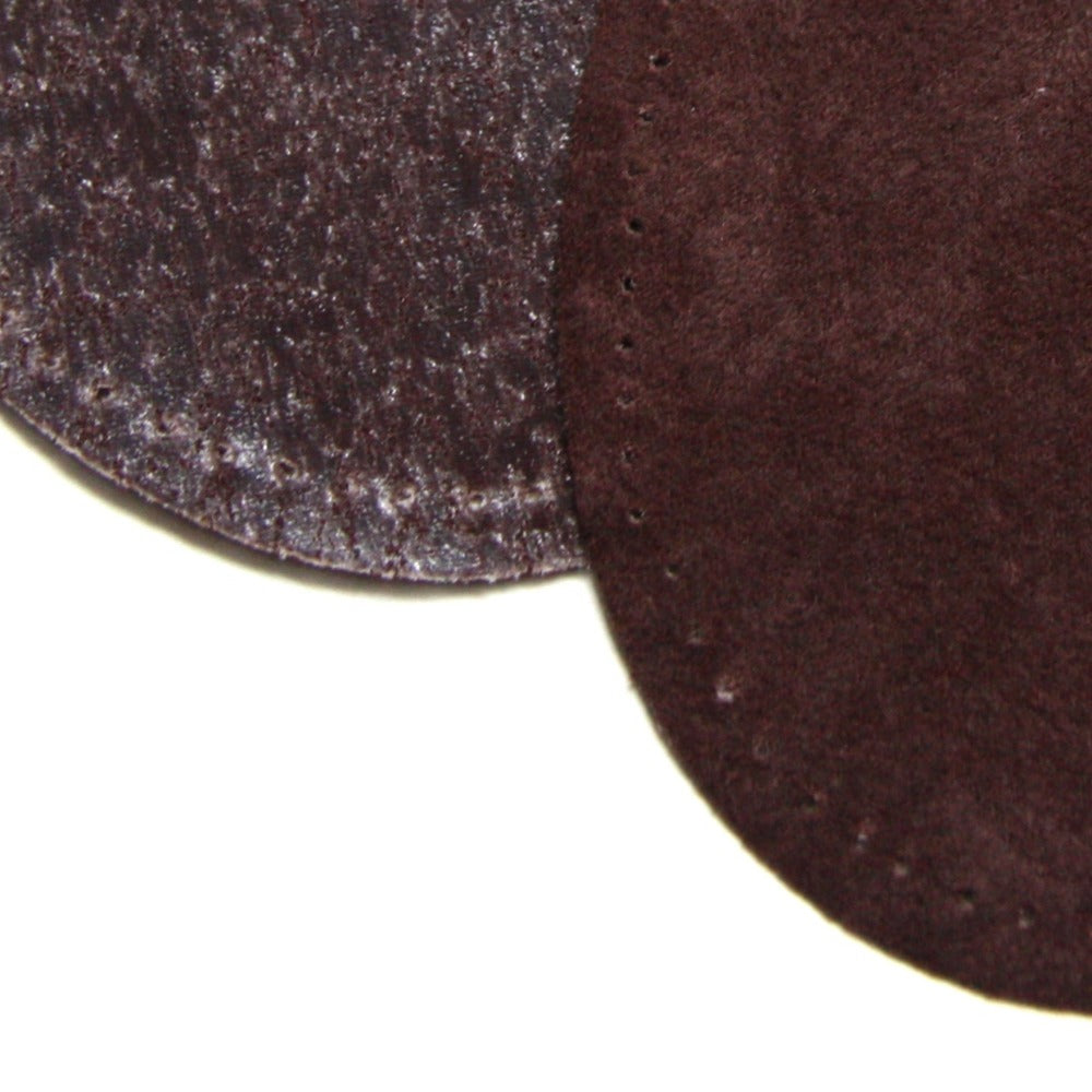 Maison Sajou Iron-on Suedette Elbow Patches - Brown