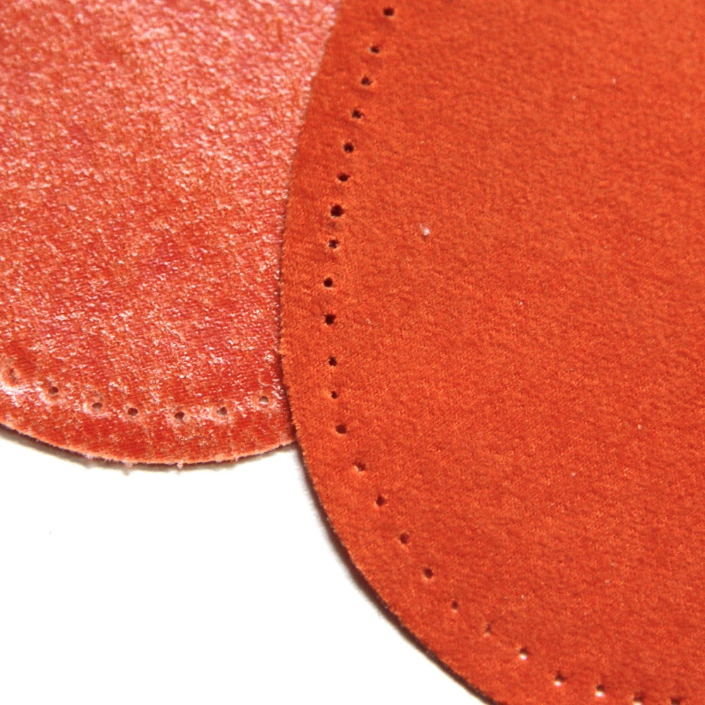 Maison Sajou Iron-on Suedette Elbow Patches - Orange