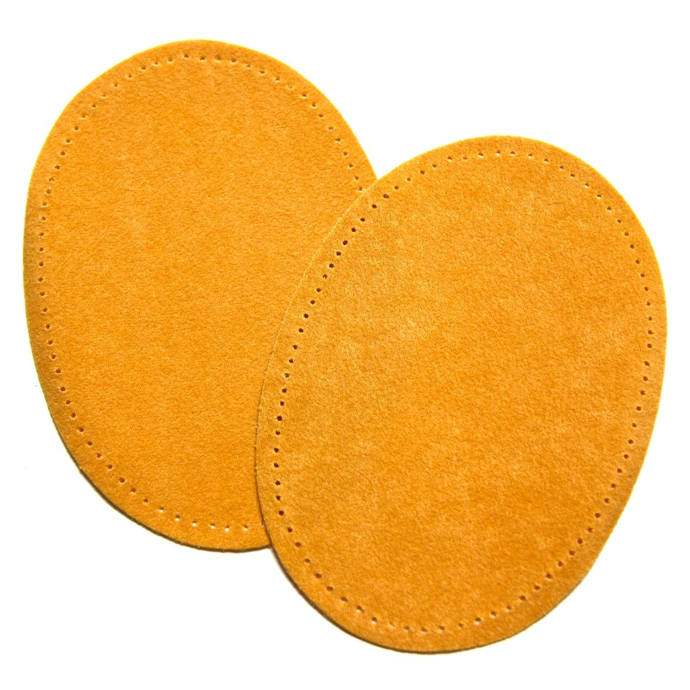 Maison Sajou Iron-on Suedette Elbow Patches - Mustard
