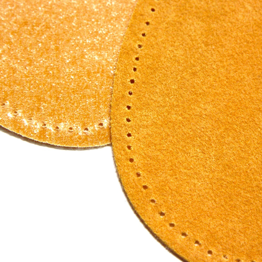 Maison Sajou Iron-on Suedette Elbow Patches - Mustard