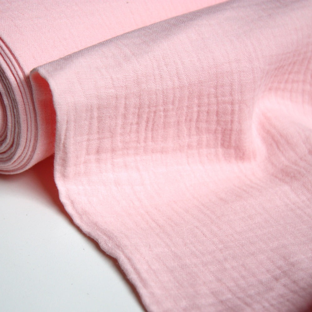 Cotton Double Gauze - Pale Pink