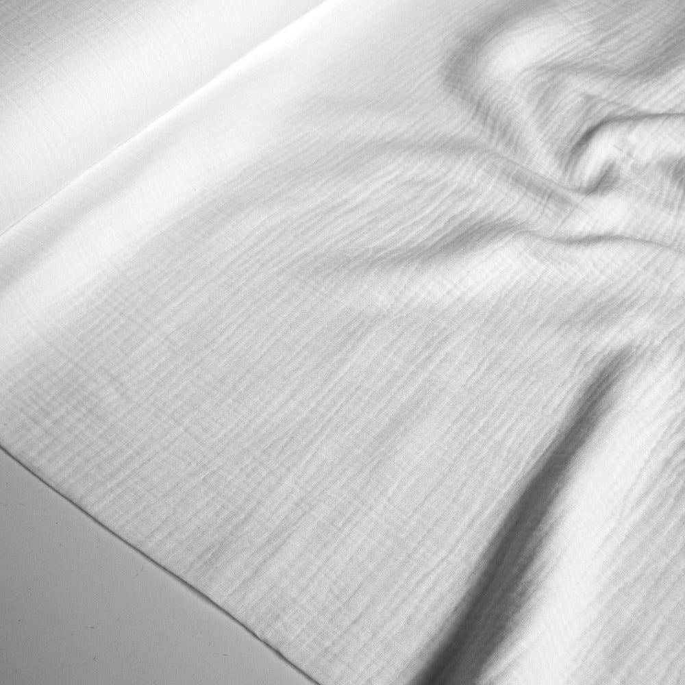 Cotton Double Gauze - White