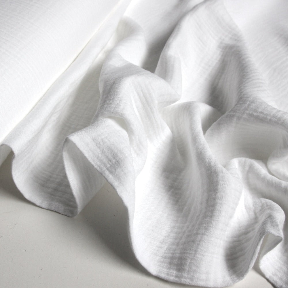 Cotton Double Gauze - White