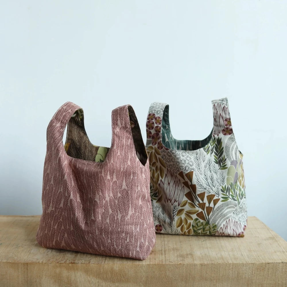 Lightweight Canvas - Bookhou - Leaf - Green/Beige