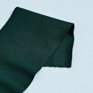 Organic Cotton Ribbing - Bottle Green