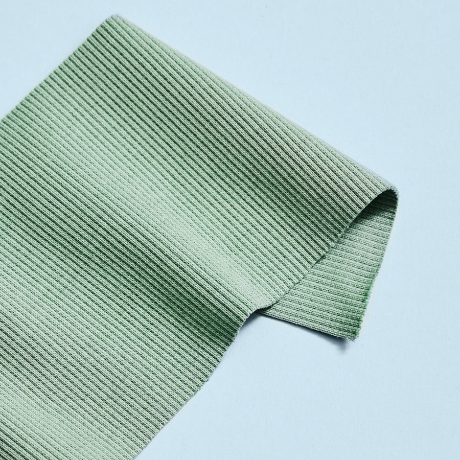 Organic Cotton Ribbing - Mint Green
