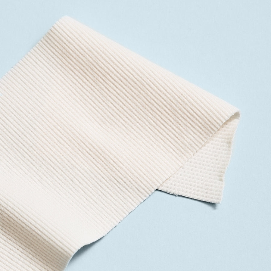 Organic Cotton Ribbing - Off White