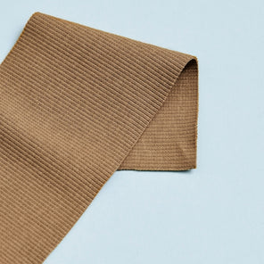Organic Cotton Ribbing - Camel
