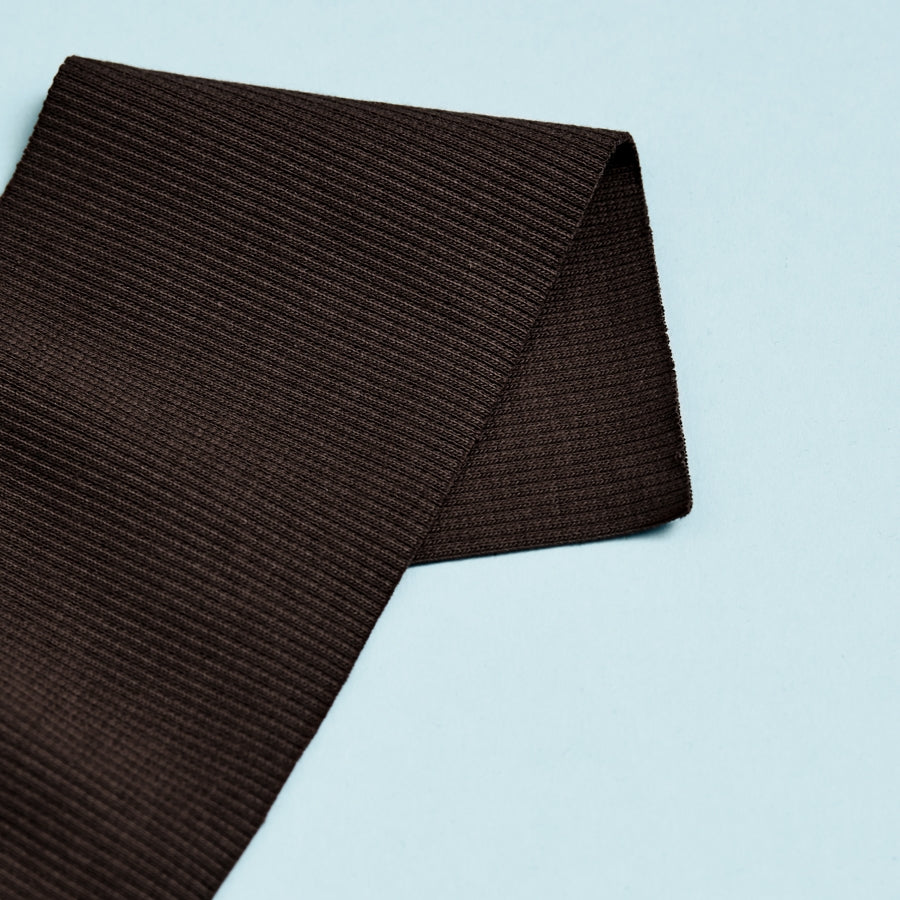 Organic Cotton Ribbing - Umber
