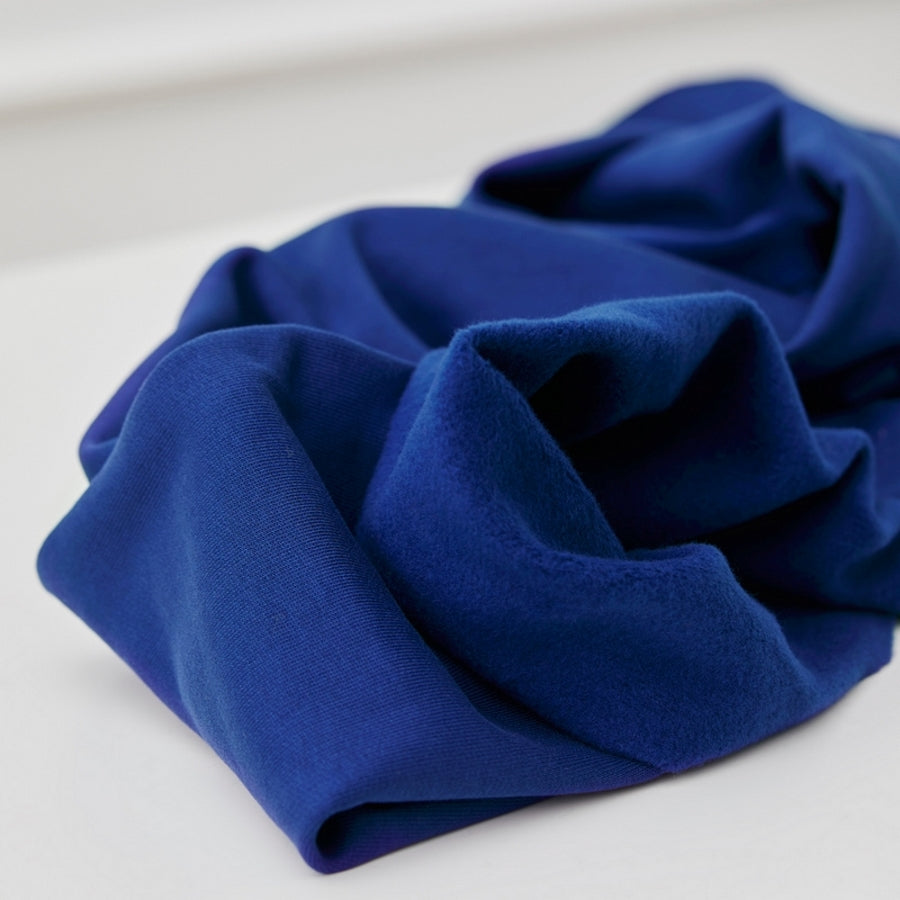Organic Cotton Fleece - Cobalt Blue