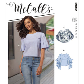 McCall's 7542 Women's Ruffle Sleeve Blouse