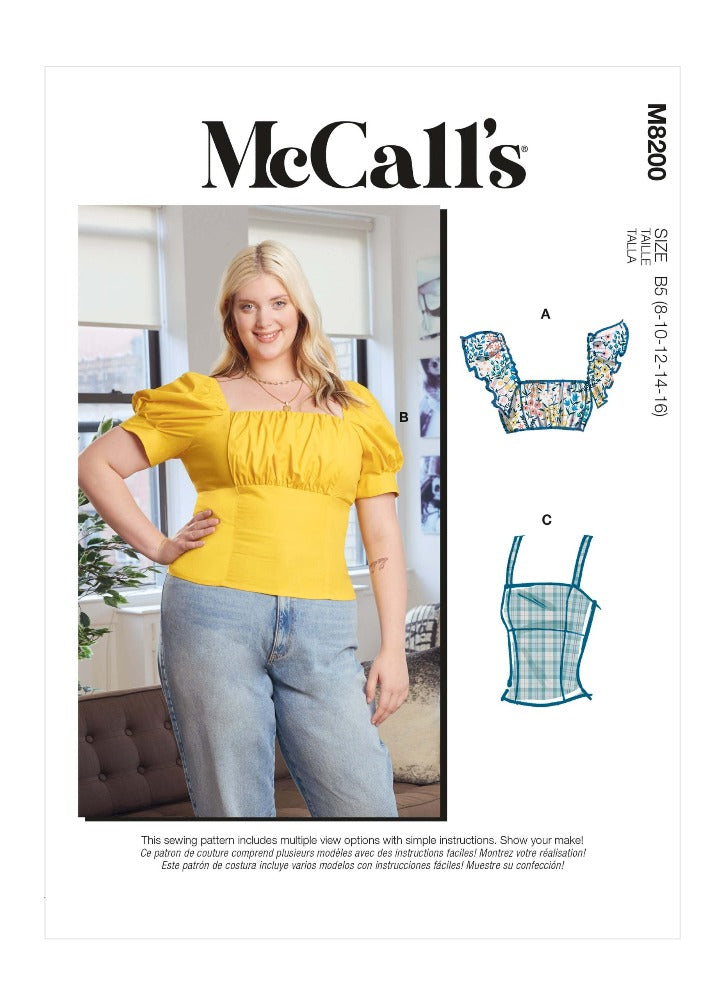 McCall's 8200 - Misses’ & Women’s Tops
