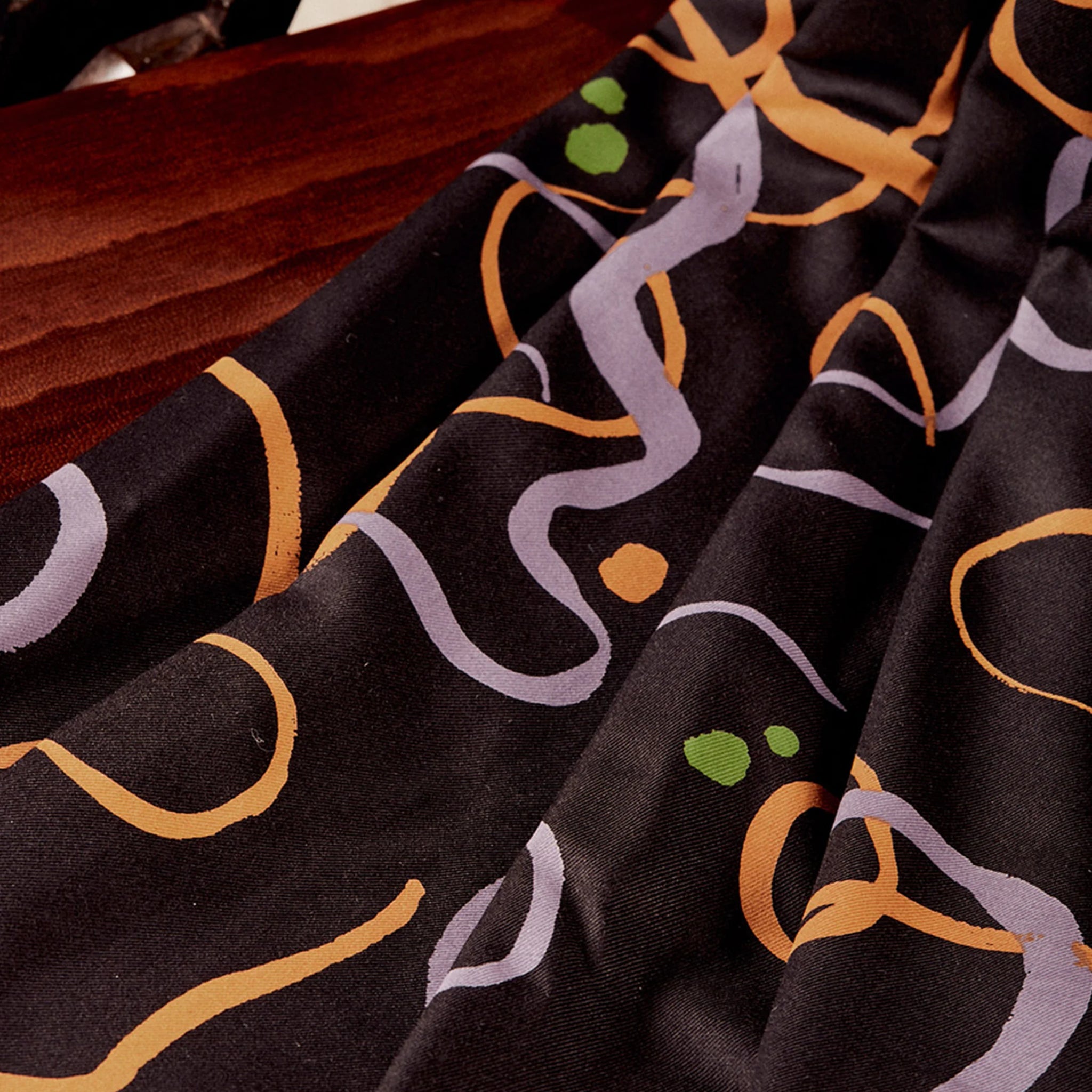 Atelier Brunette - Printed Viscose - Misty Black