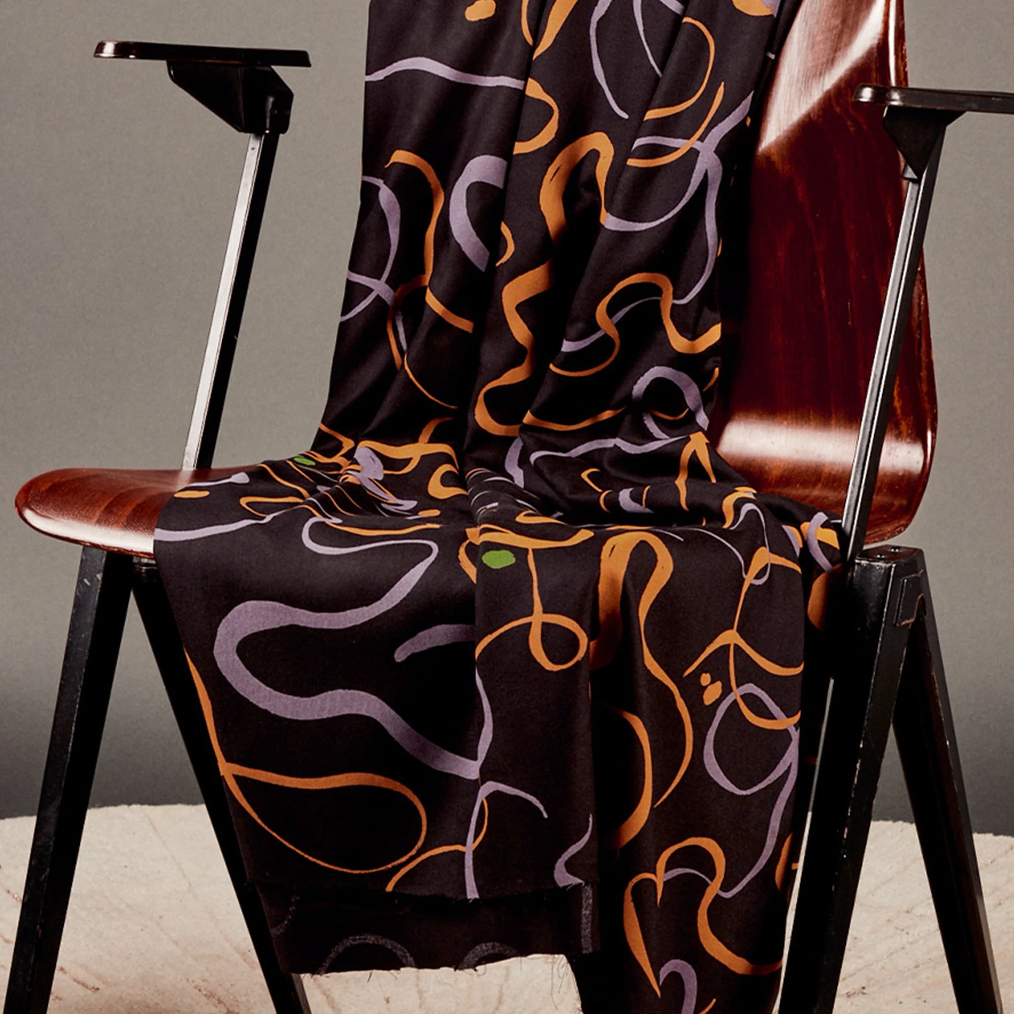 Atelier Brunette - Printed Viscose - Misty Black