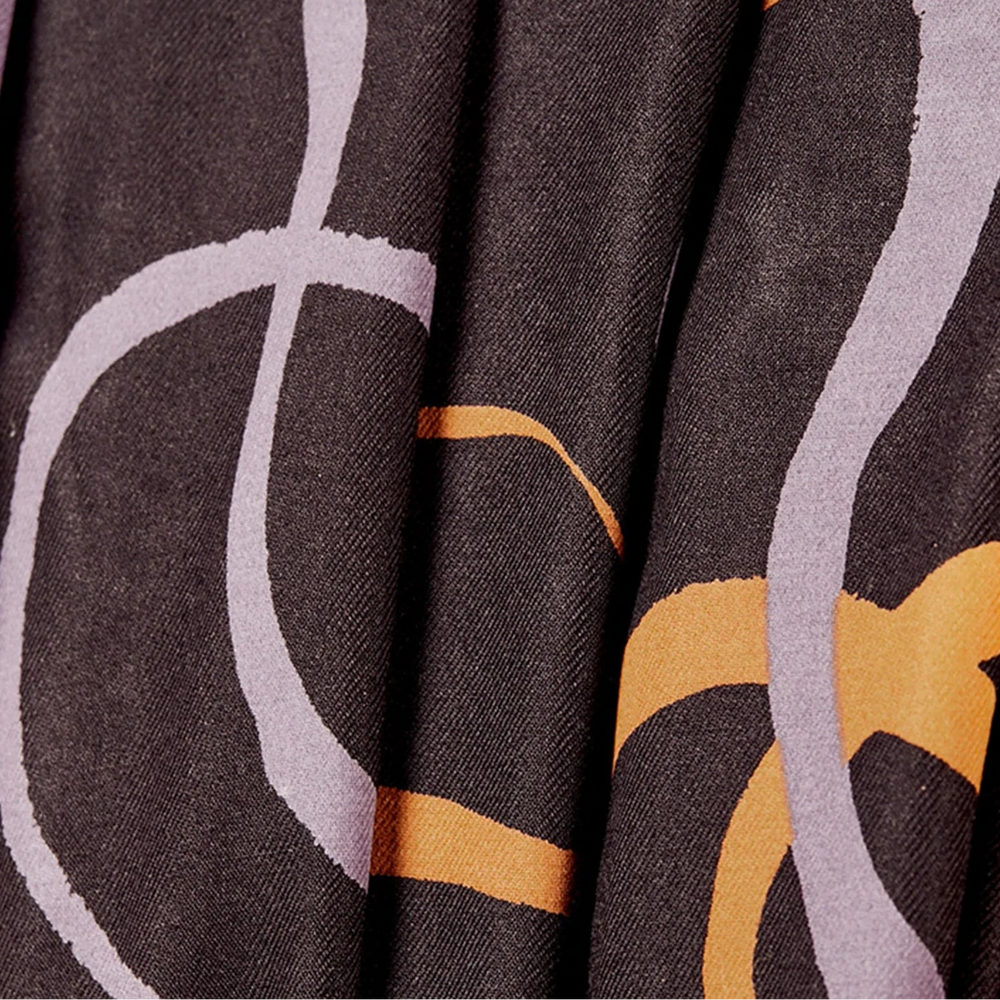 Atelier Brunette - Printed Viscose - Misty Black