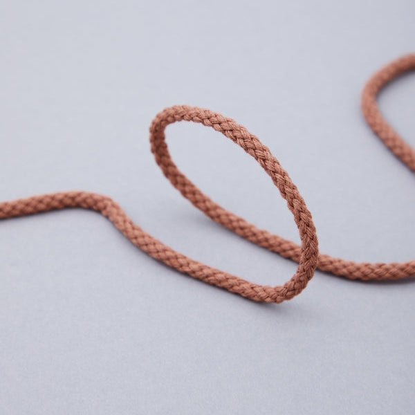 Cotton Drawstring Cord 5mm - Sienna