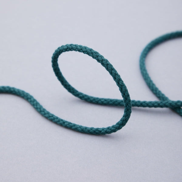 Cotton Drawstring Cord 5mm - Bottle Green