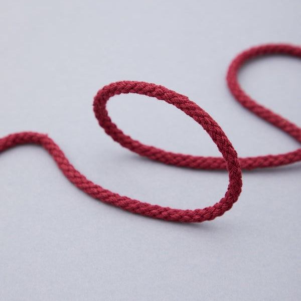 Cotton Drawstring Cord 5mm - Red