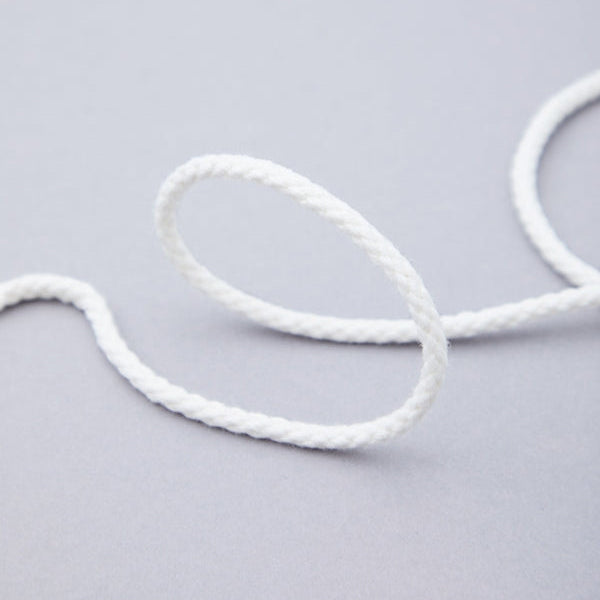Cotton Drawstring Cord 5mm - Off White