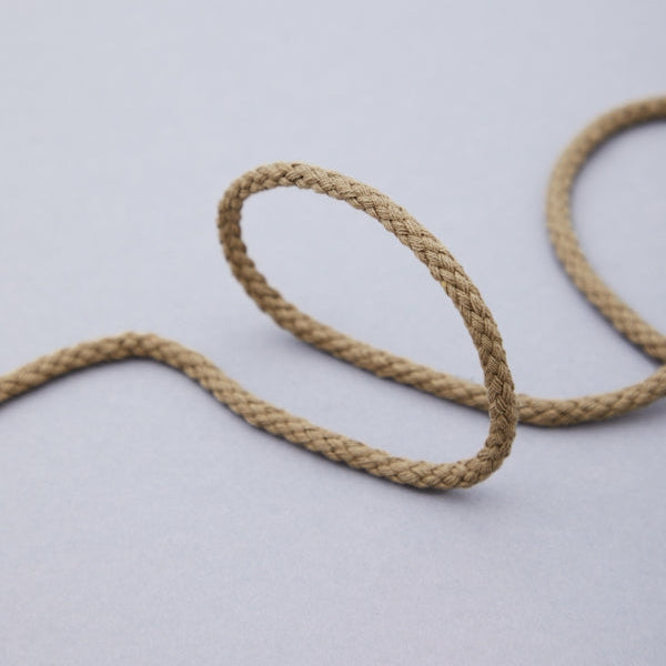 Cotton Drawstring Cord 5mm - Camel